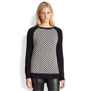 MICHAEL Michael Kors Herringbone Sweater Black S